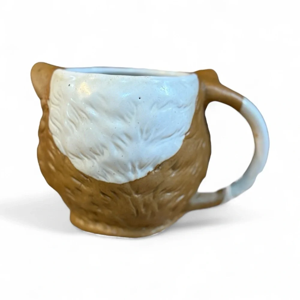 Monkey Jungle 3D Lion Face Mug Brown Porcelain Animal Theme 4" - Picture 2 of 3